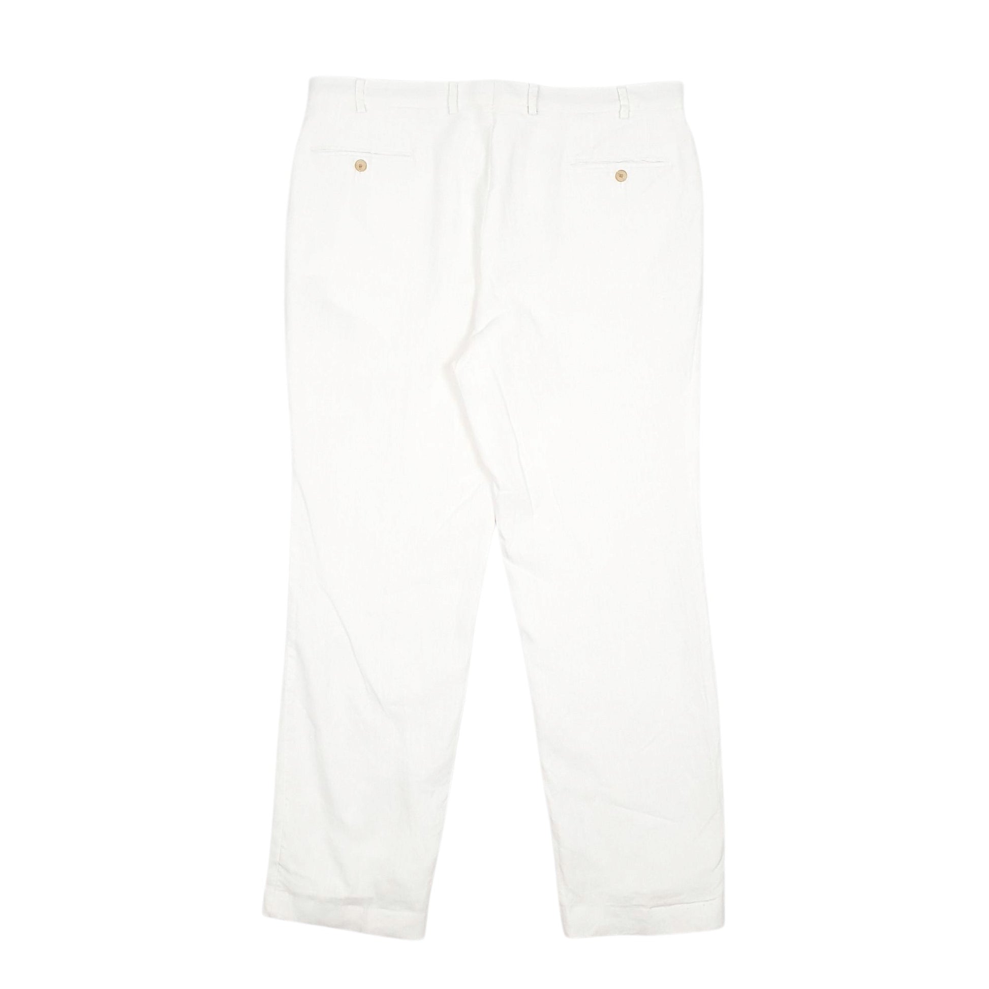 Mens White Polo Ralph Lauren   Trousers