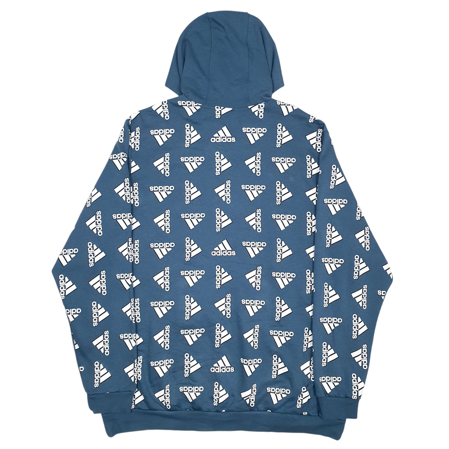 Mens Blue Adidas  Hoodie Jumper