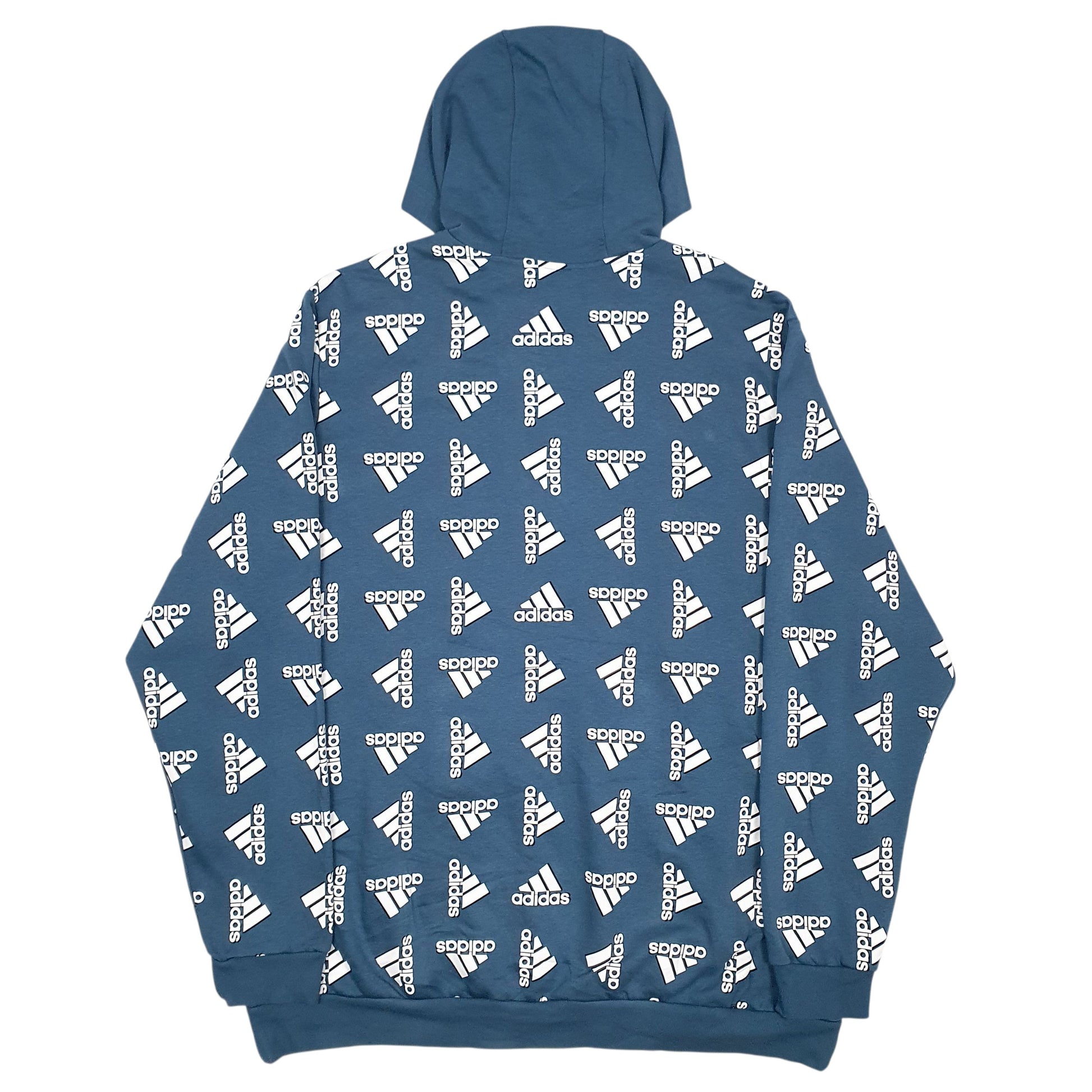 Mens Blue Adidas  Hoodie Jumper