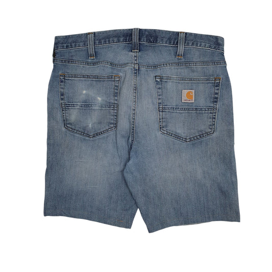 Mens Blue Carhartt   Shorts
