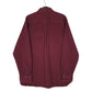 Mens Burgundy L.L.Bean Thick Chamois  Shirt
