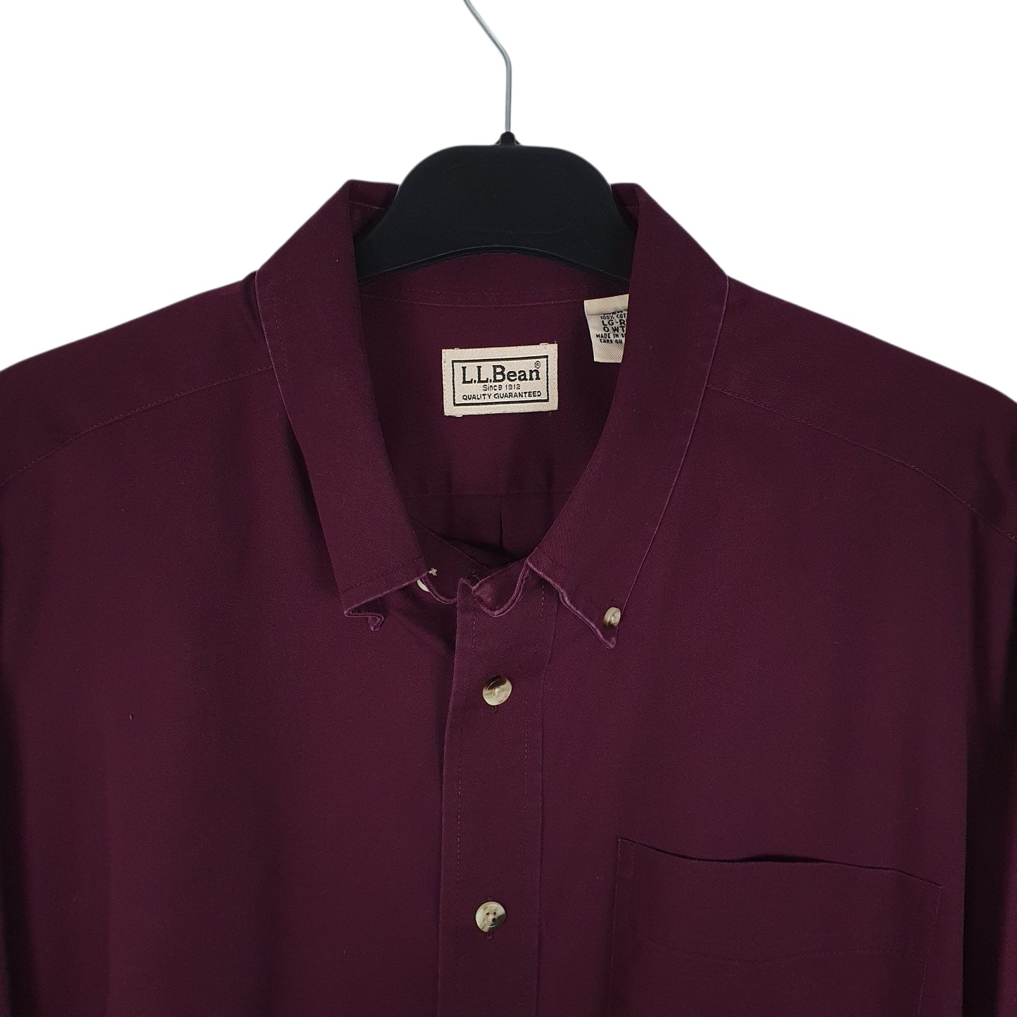 Mens Purple L.L.Bean   Shirt
