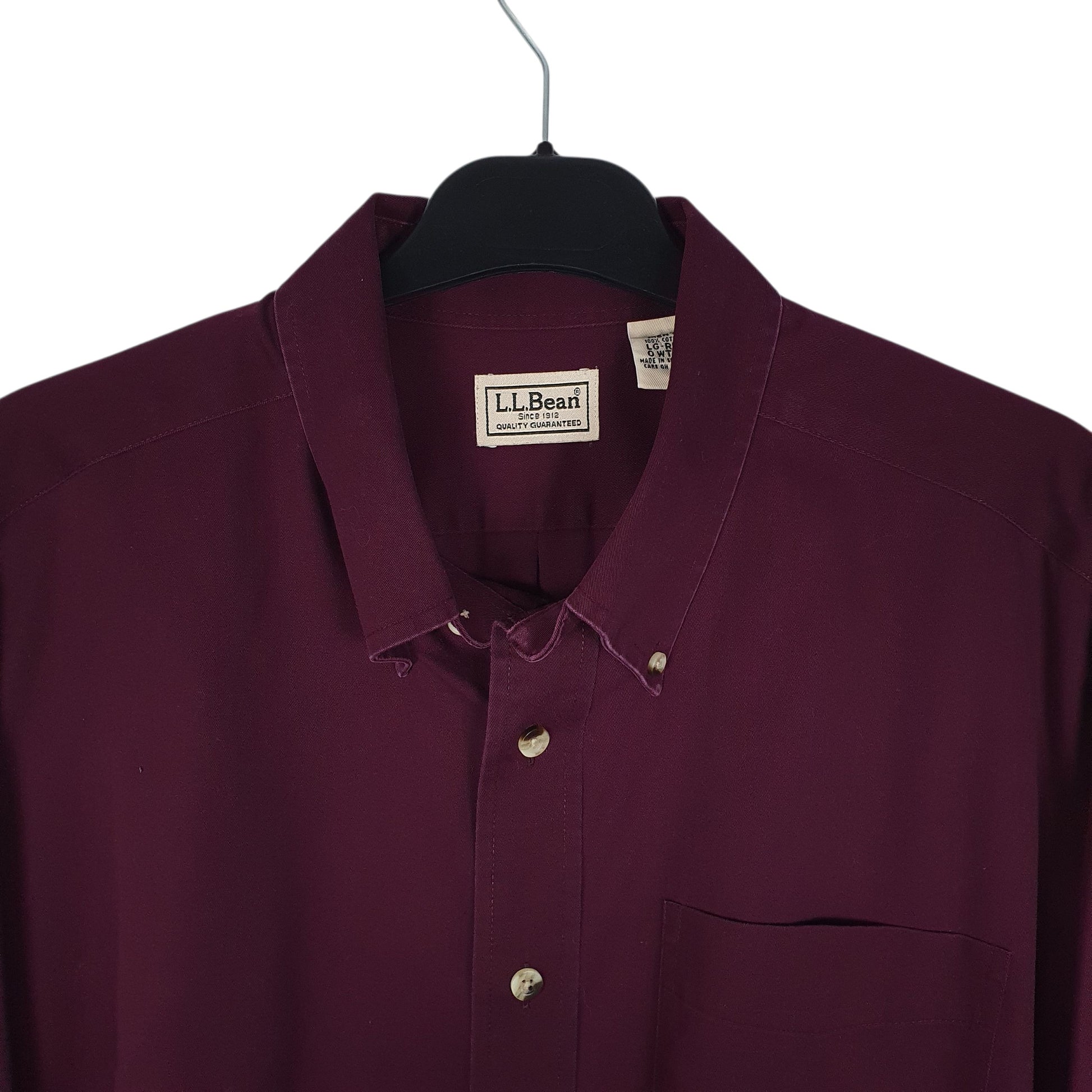 Mens Purple L.L.Bean   Shirt