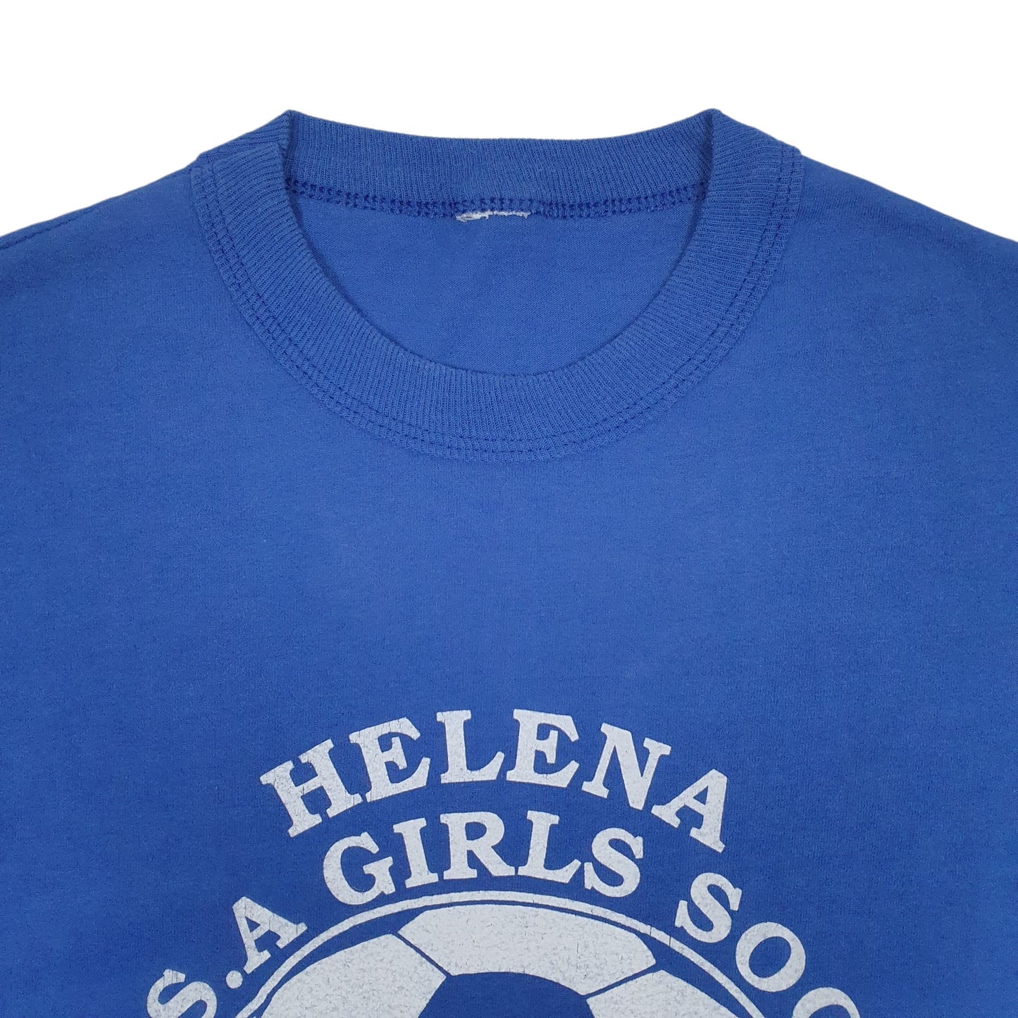 Womens Blue Unbranded Single Stitch Vintage 90s  T Shirt