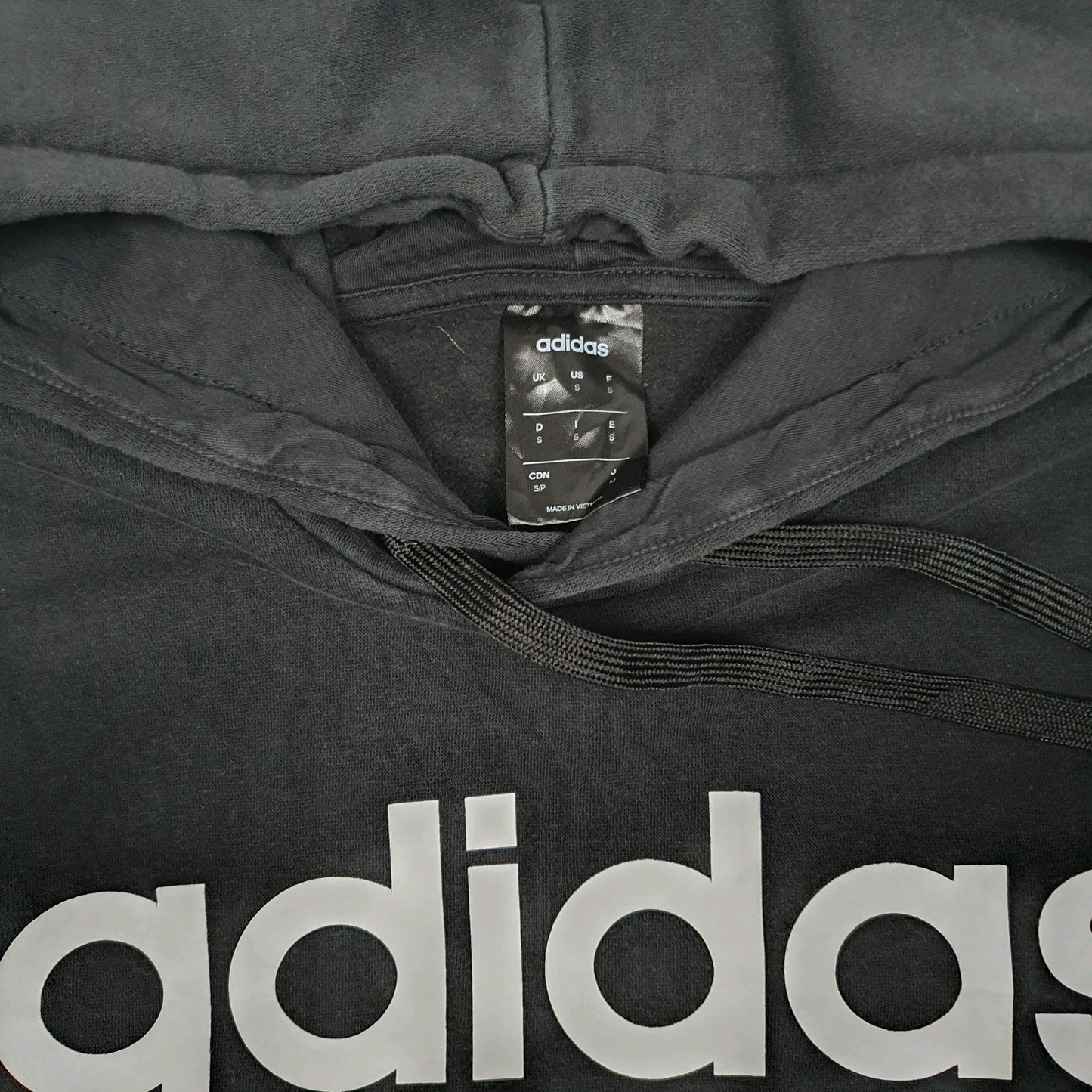 Mens Black Adidas  Hoodie Jumper
