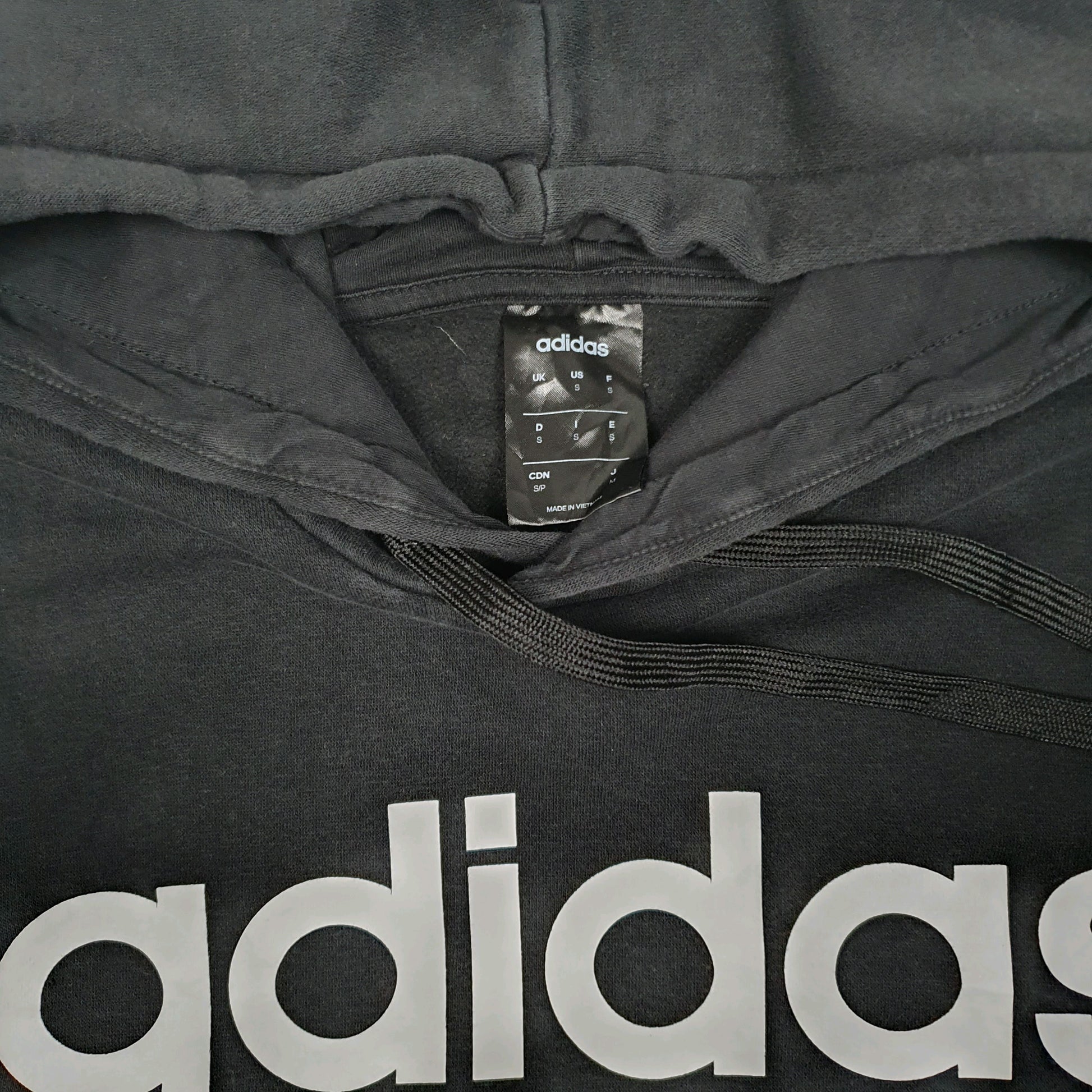 Mens Black Adidas  Hoodie Jumper