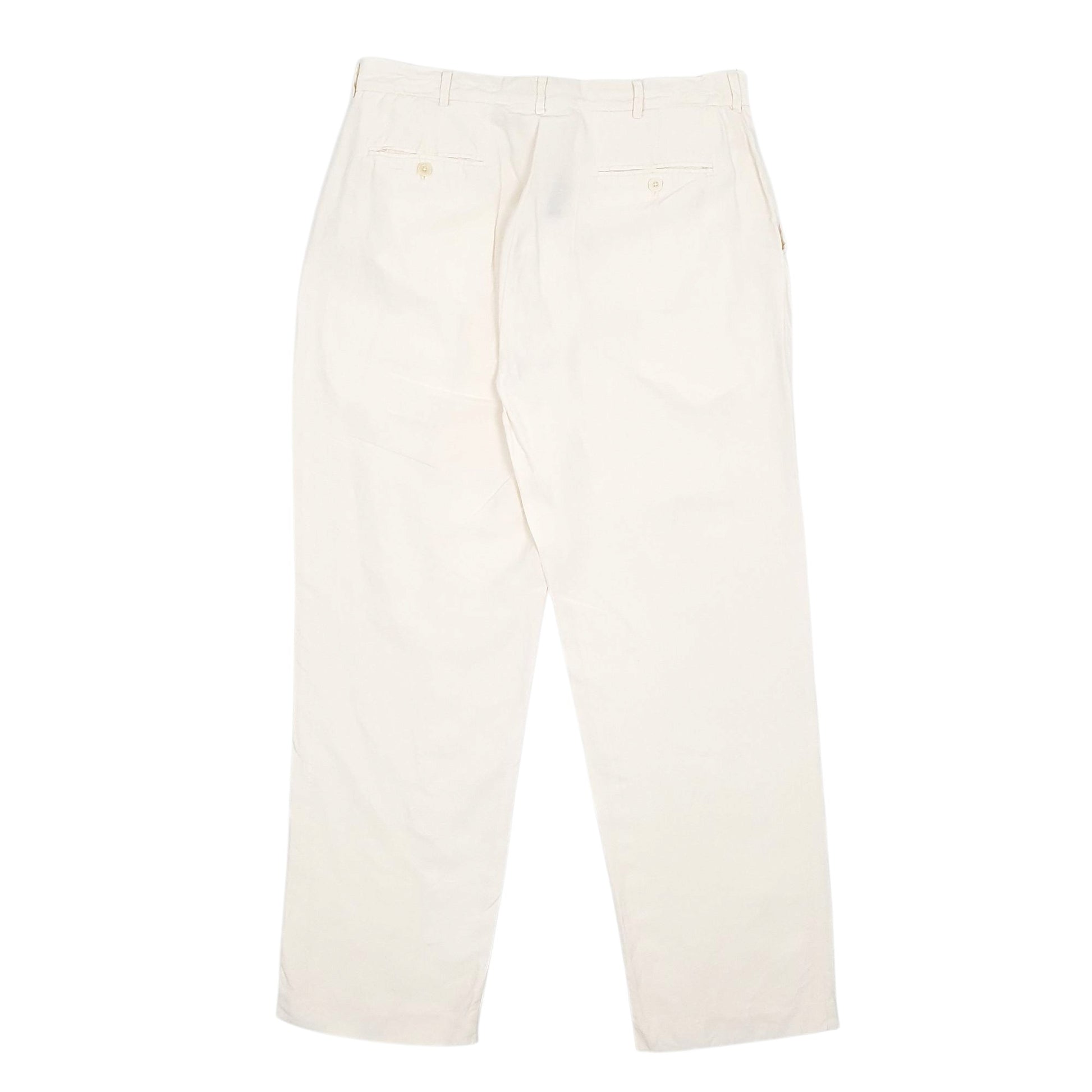 Mens Cream Polo Ralph Lauren Vintage  Trousers