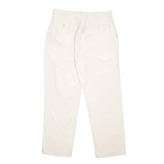 Mens Cream Polo Ralph Lauren Vintage  Trousers