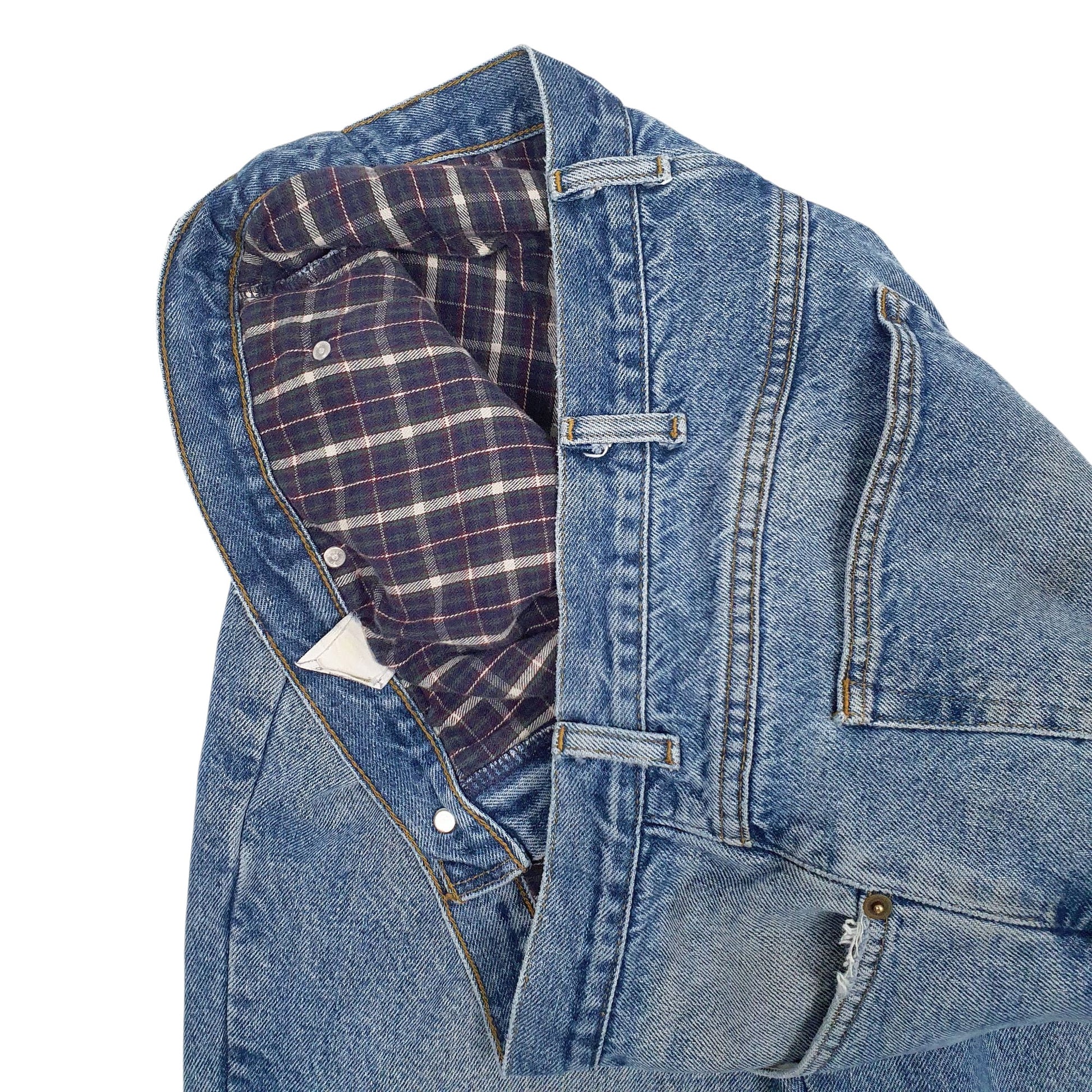 Mens Blue L.L.Bean Blanket Lined Double L 90s  Jeans