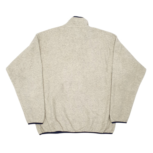 Mens Cream Patagonia Synchilla Quarter Zip Jumper