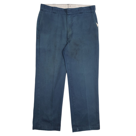 Mens Blue Dickies Workwear Chino Trousers