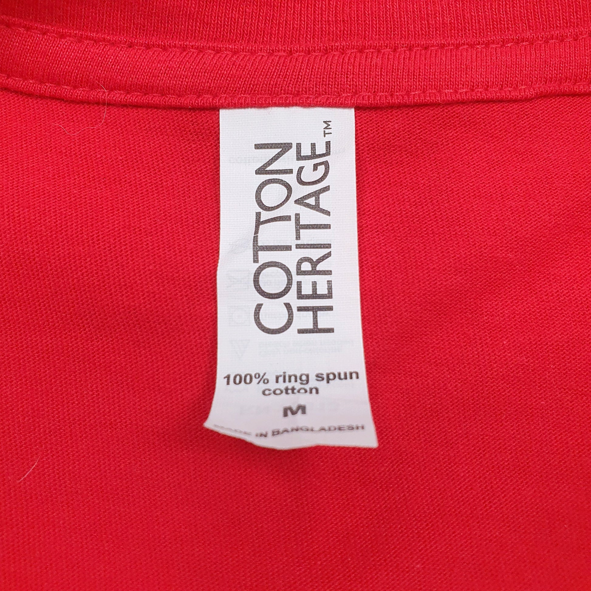 Mens Red Cotton Heritage Star Wars  T Shirt