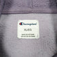 Mens Purple Champion Spellout Hoodie Jumper