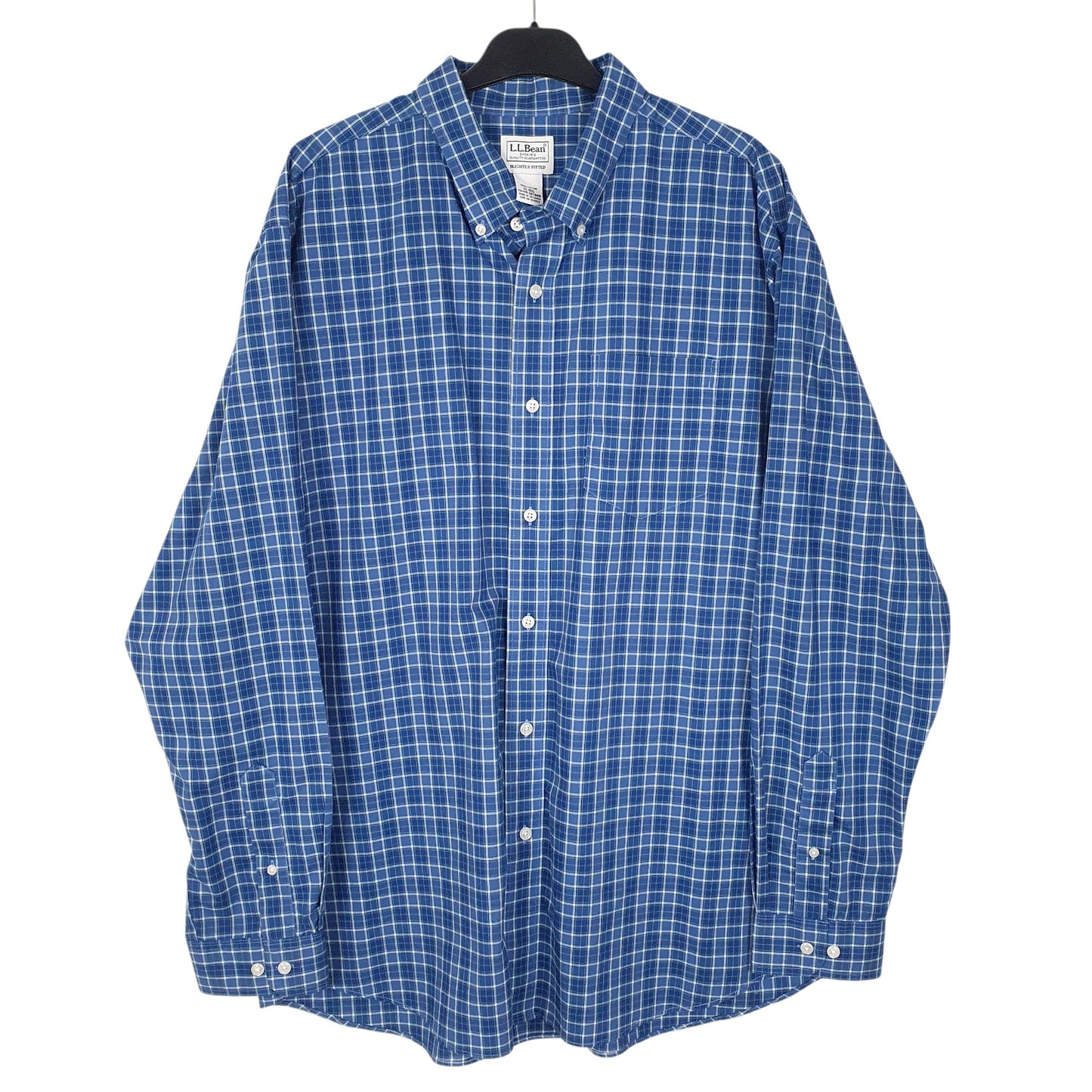 Mens Blue L.L.Bean  Long Sleeve Shirt