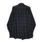 Mens Navy L.L.Bean Scotch Plaid Flannel  Shirt