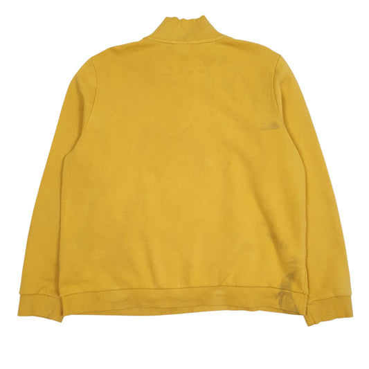 Womens Yellow Tommy Hilfiger Spellout Quarter Zip Jumper