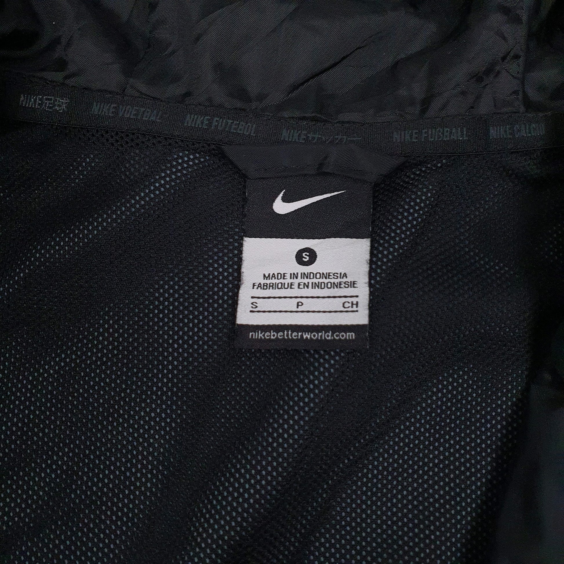 Mens Black Nike  Crewneck Coat