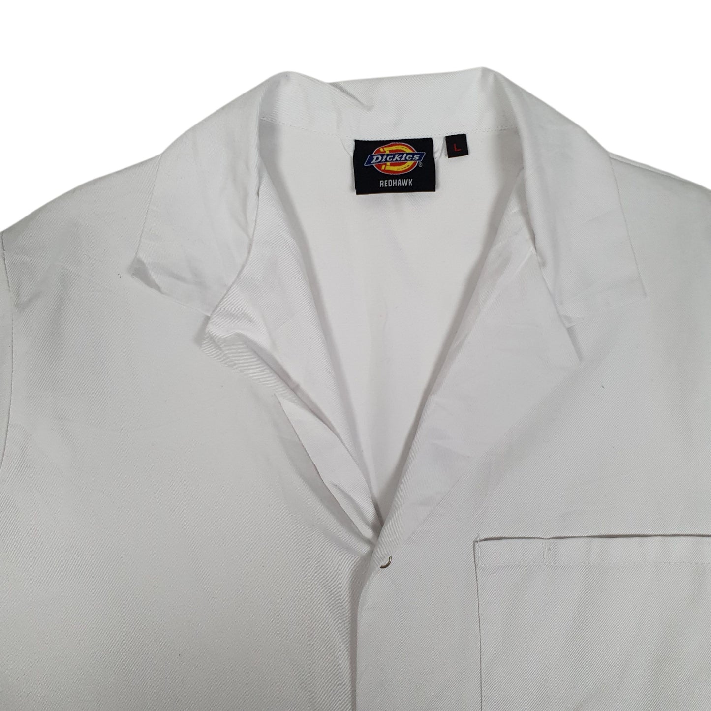Mens White Dickies Redhawk Warehouse  Coat