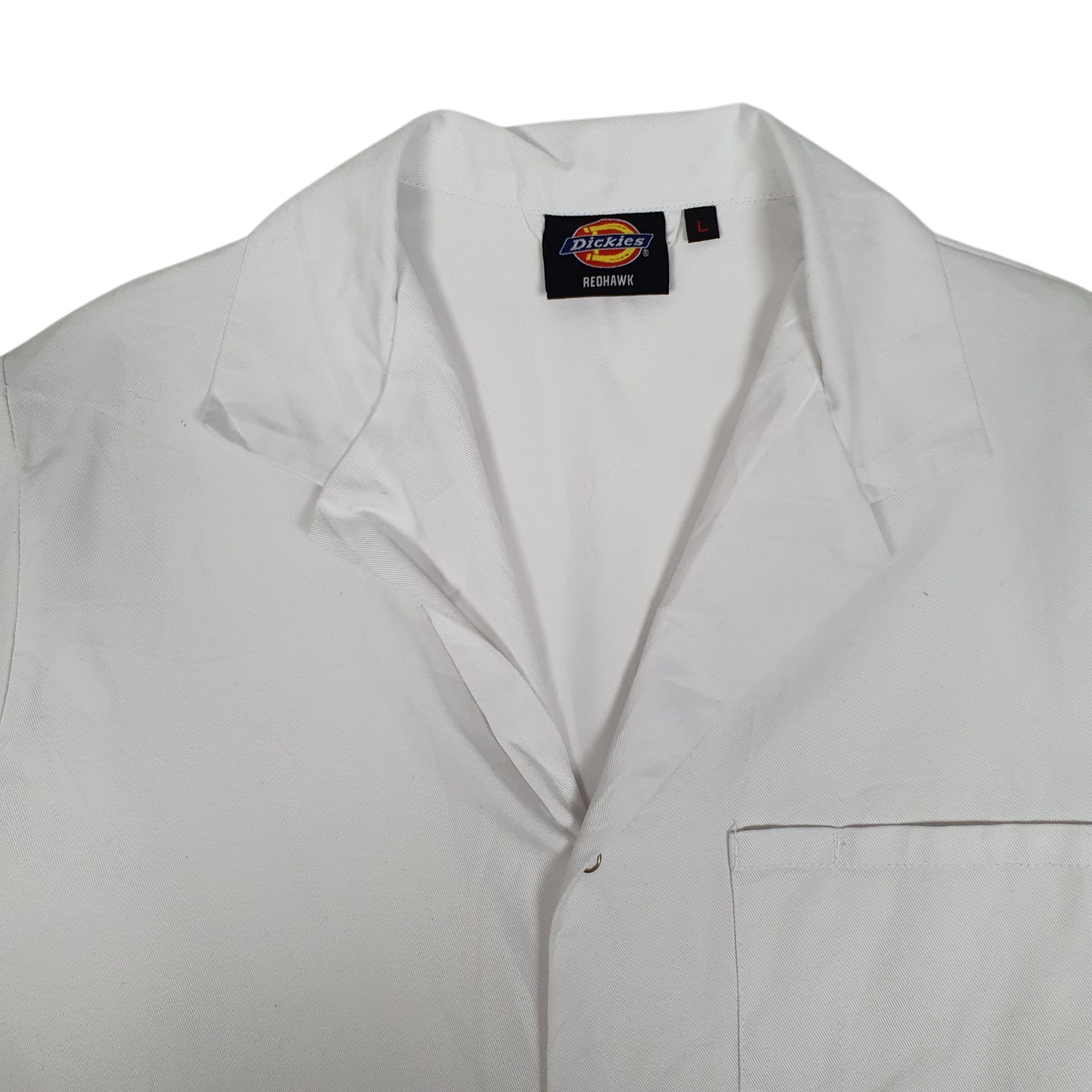 Mens White Dickies Redhawk Warehouse  Coat