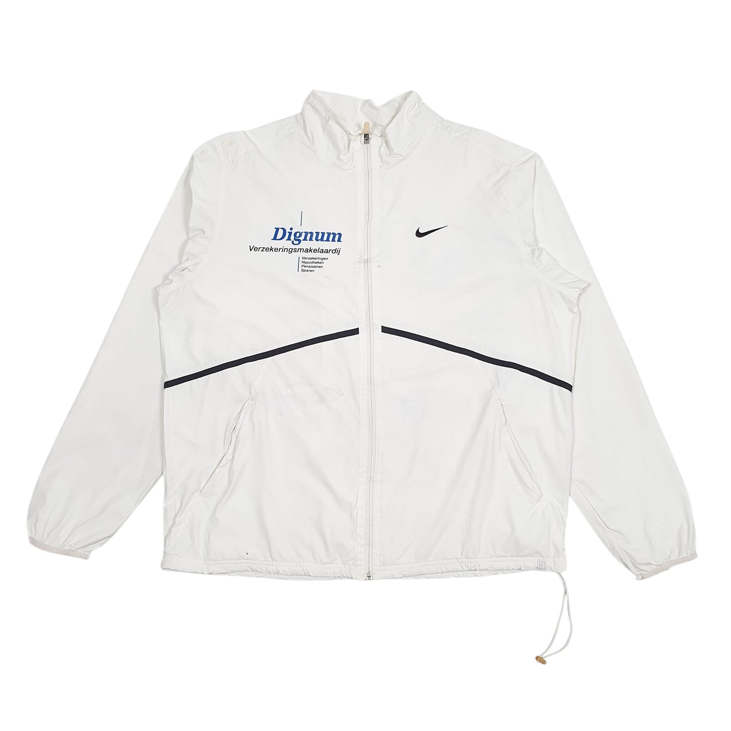 Mens White Nike  Full Zip Coat