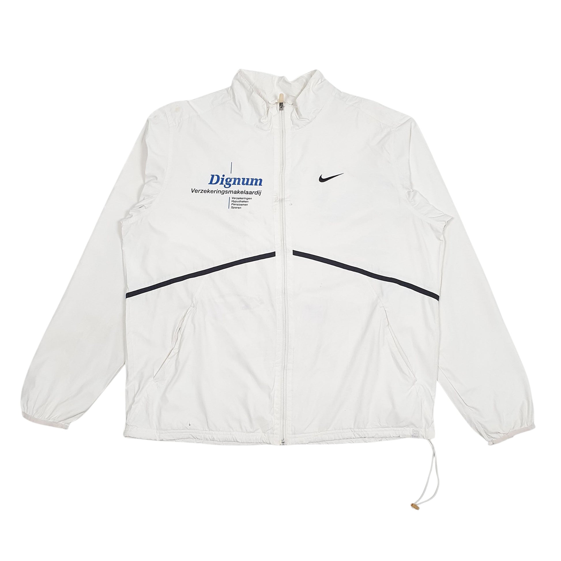 Mens White Nike  Full Zip Coat