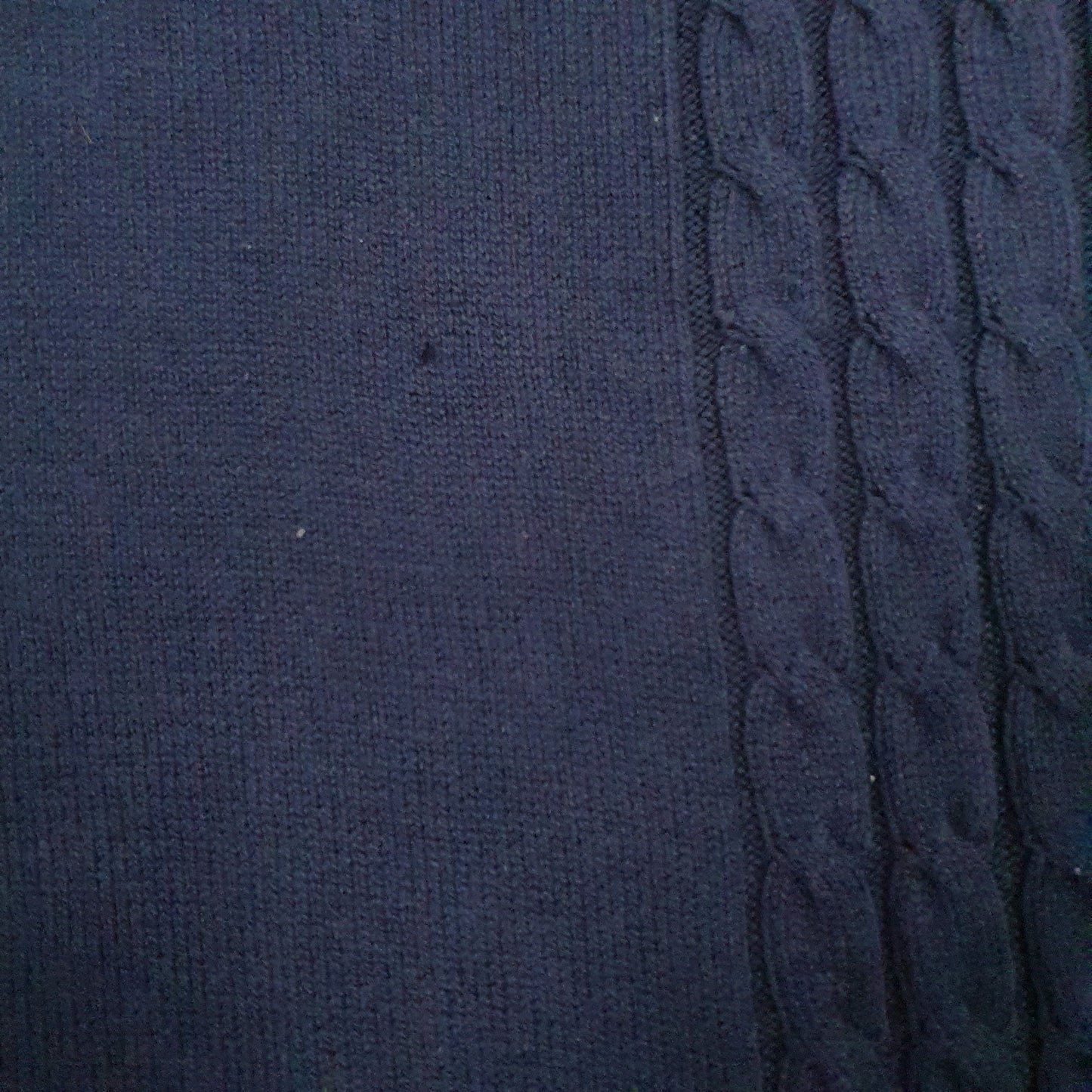 Mens Navy Tommy Hilfiger Vintage 00s Cable Knit Vest Jumper