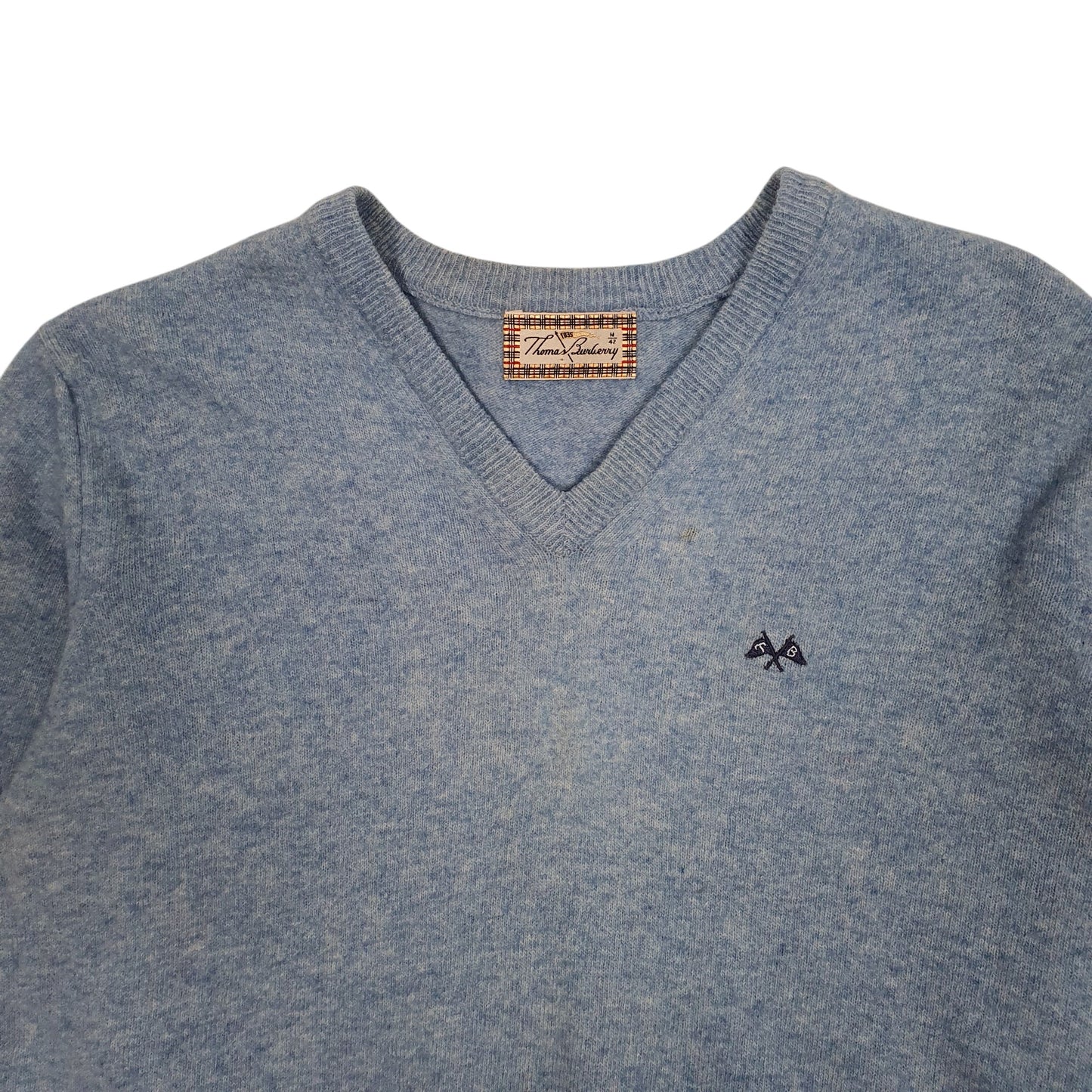 Womens Blue Burberry  Crewneck Jumper