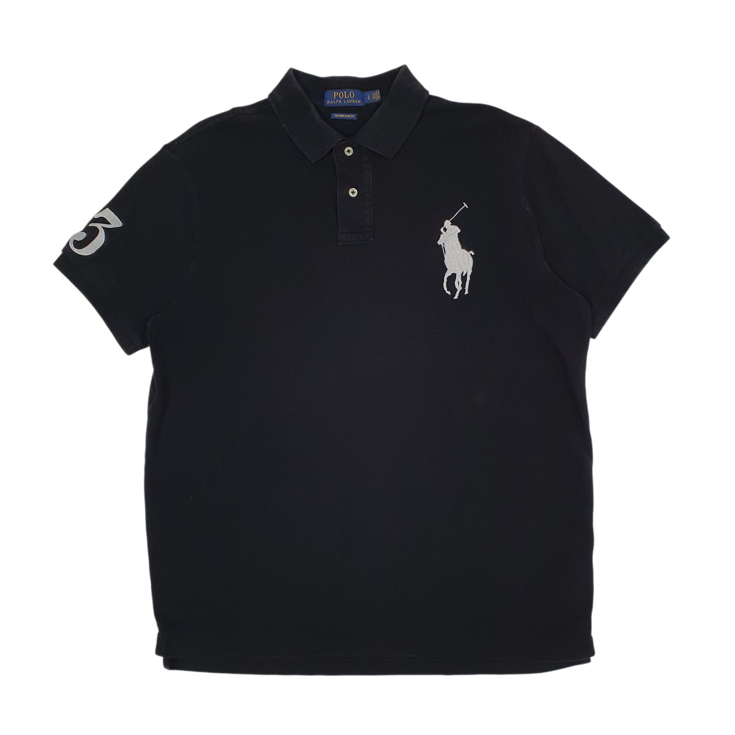 Mens Black Polo Ralph Lauren  Short Sleeve Polo Shirt