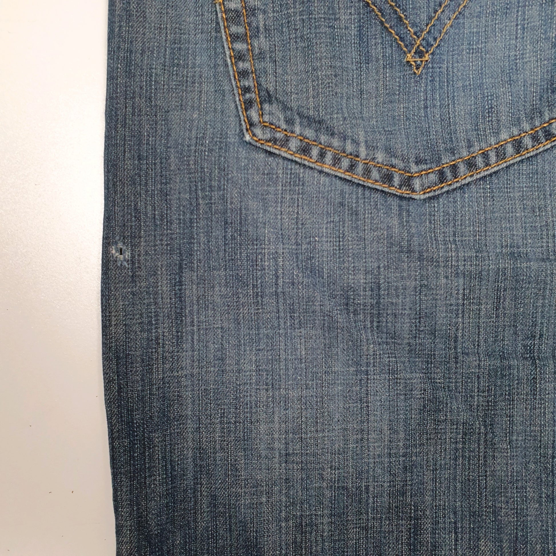 Mens Blue Levis 514  Shorts