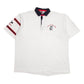 Mens White Barbarian  Short Sleeve Polo Shirt