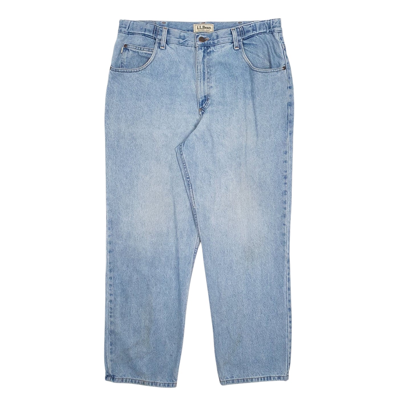 Mens Blue L.L.Bean  Comfort Waist JeansW36 L29