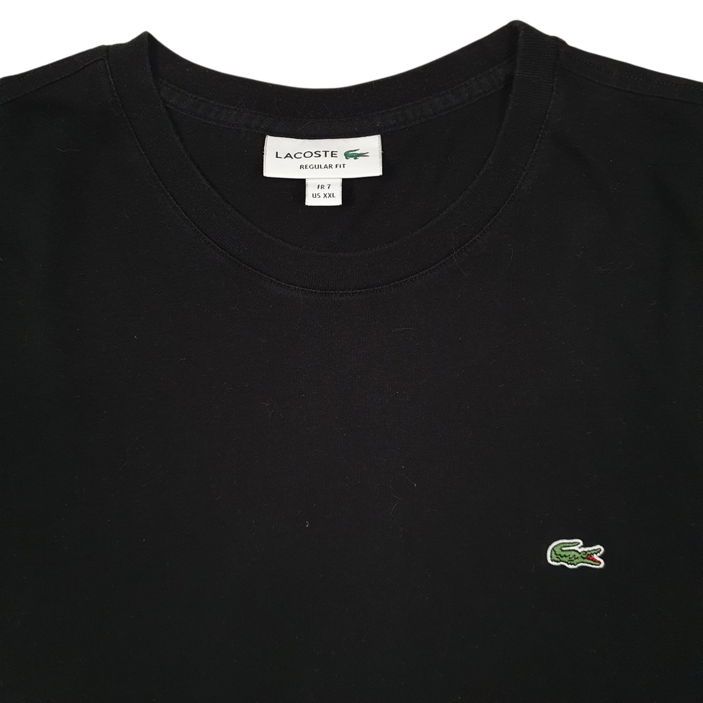 Mens Black Lacoste   T Shirt