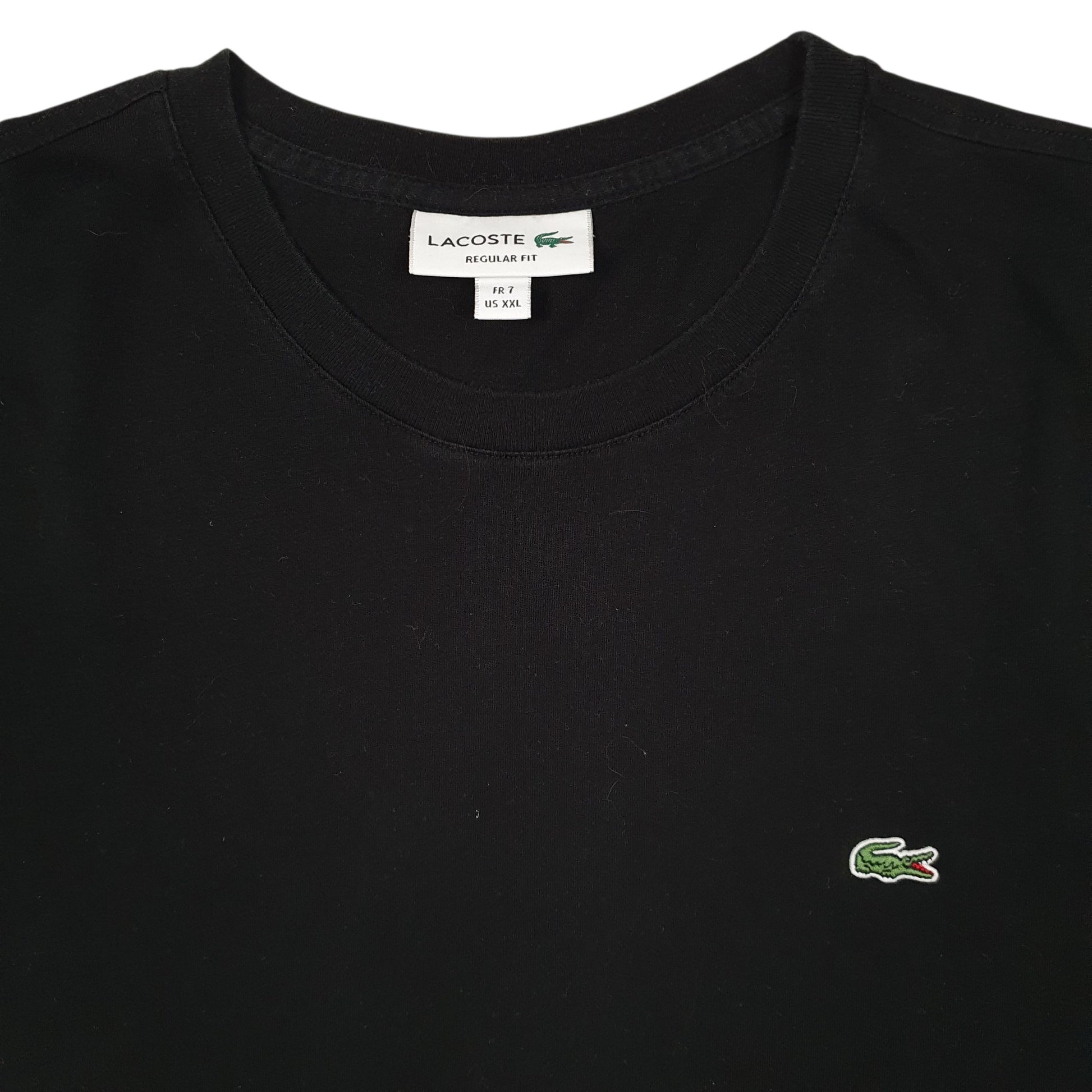 Mens Black Lacoste   T Shirt