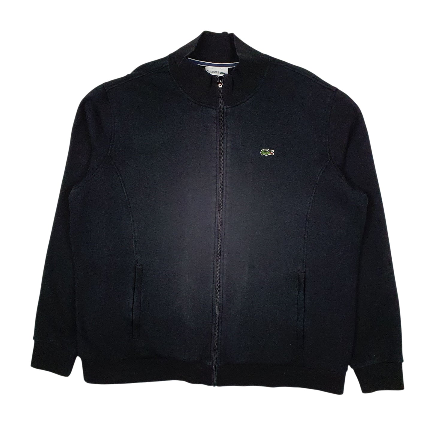Mens Black Lacoste  Full Zip Jumper