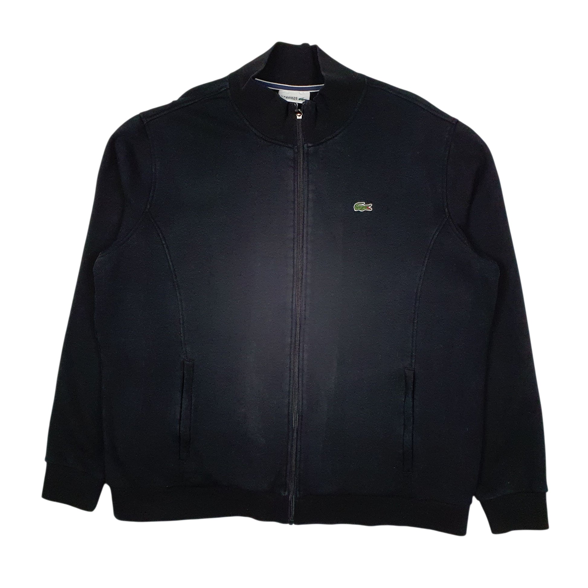 Mens Black Lacoste  Full Zip Jumper