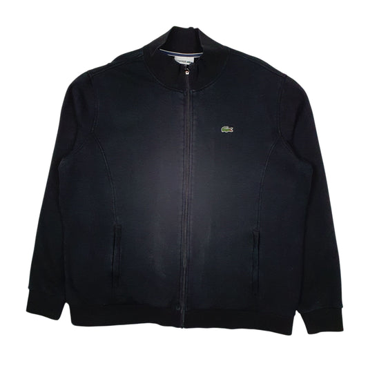 Mens Black Lacoste  Full Zip Jumper