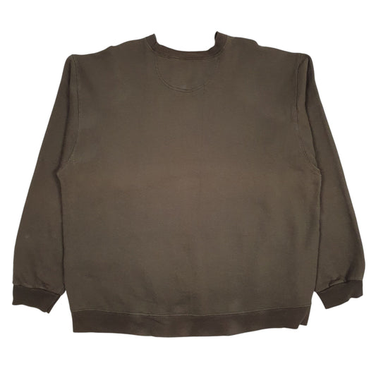 Mens Khaki Champion  Crewneck Jumper