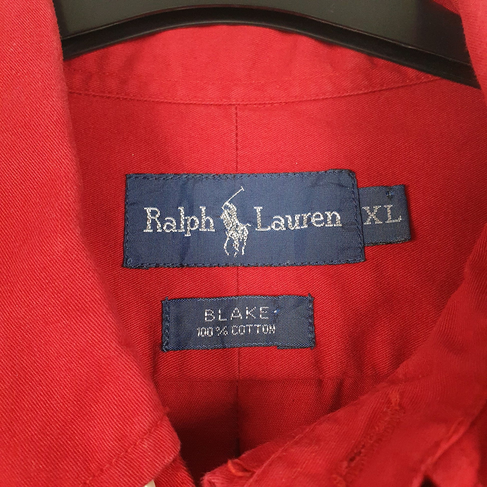 Mens Burgundy Ralph Lauren   Shirt