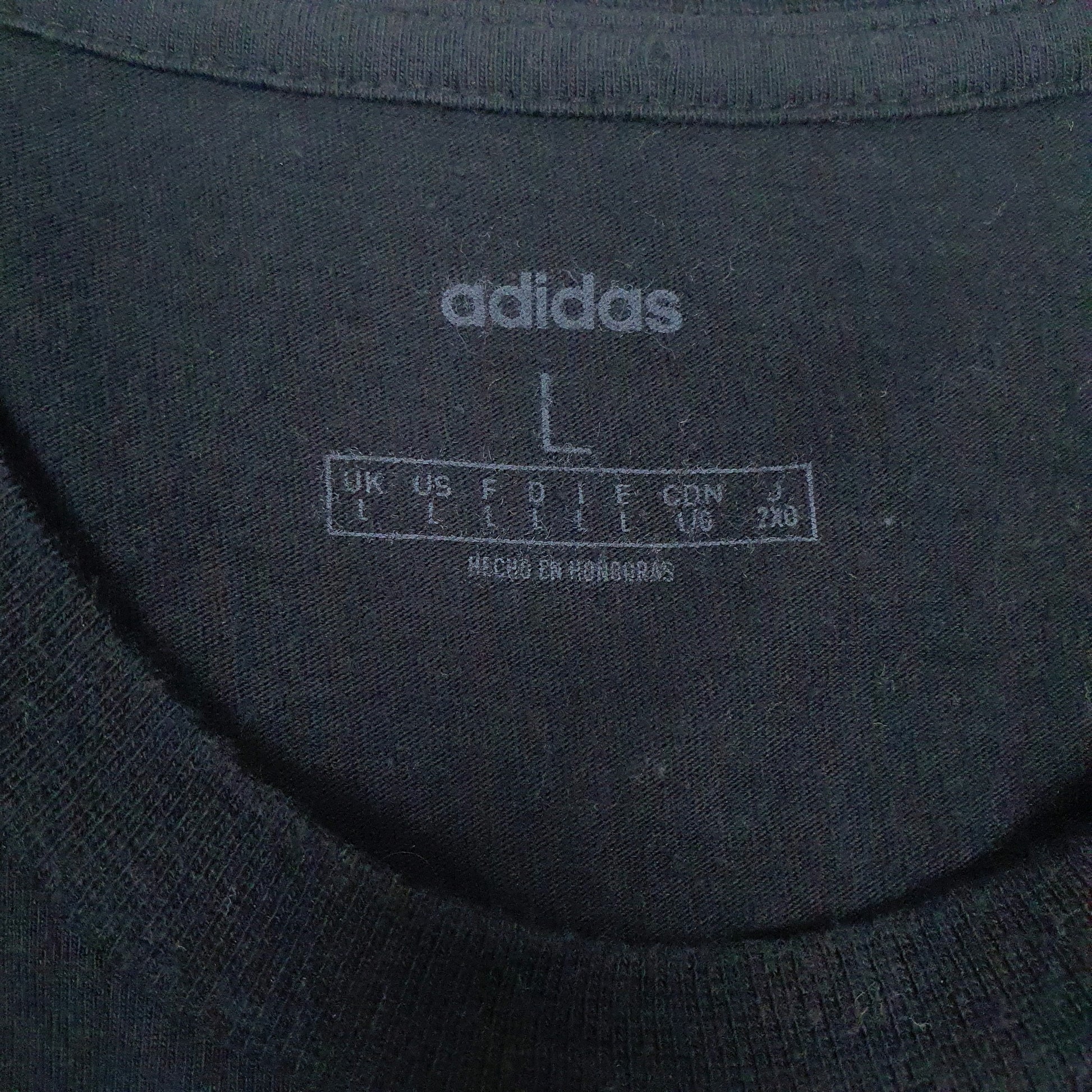 Mens Black Adidas Spellout  T Shirt