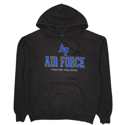Mens Grey Champion Air Force Fightin Falcons Hoodie Jumper