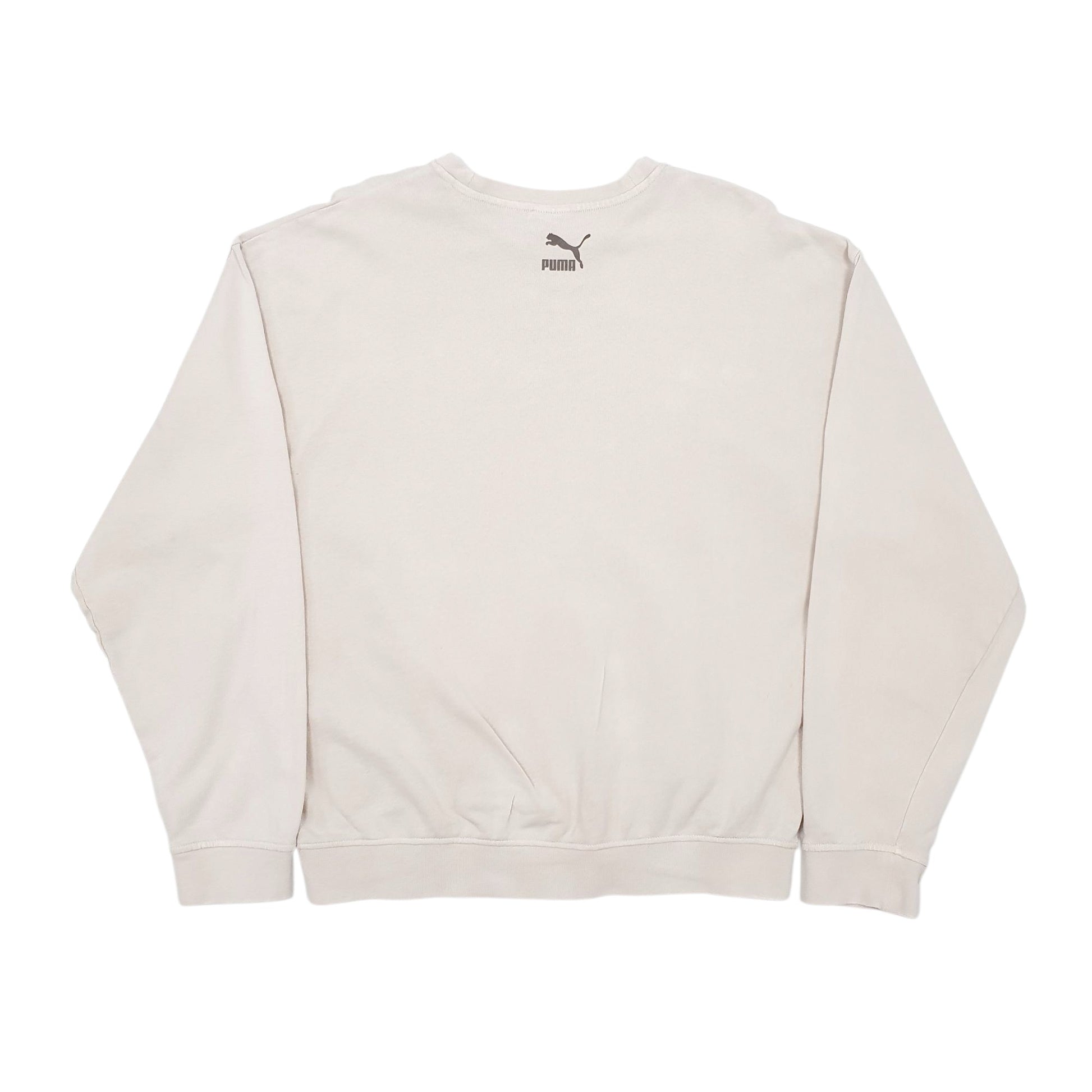 Mens Beige Puma  Crewneck Jumper