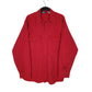 Mens Red Woolrich Vintage 1980s Thick Chamois Long Sleeve Shirt