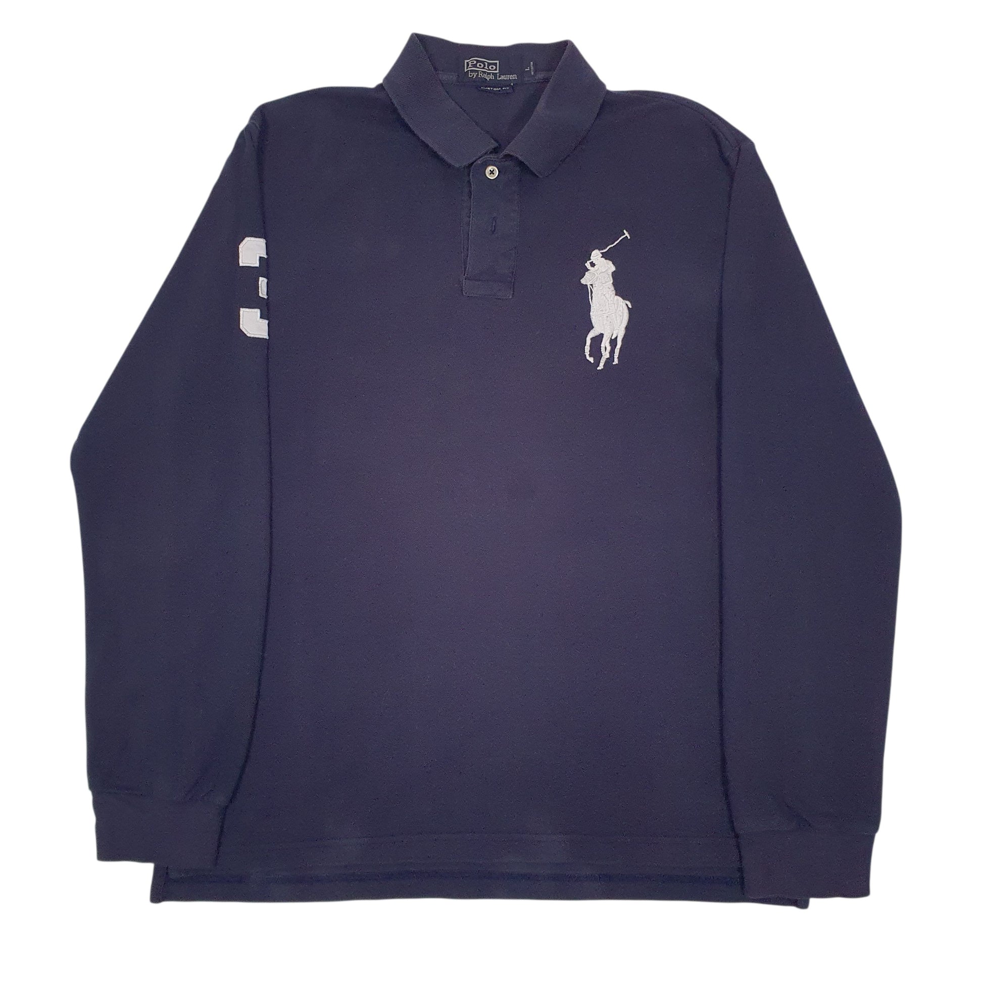 Mens Navy Polo Ralph Lauren  Long Sleeve Polo Shirt