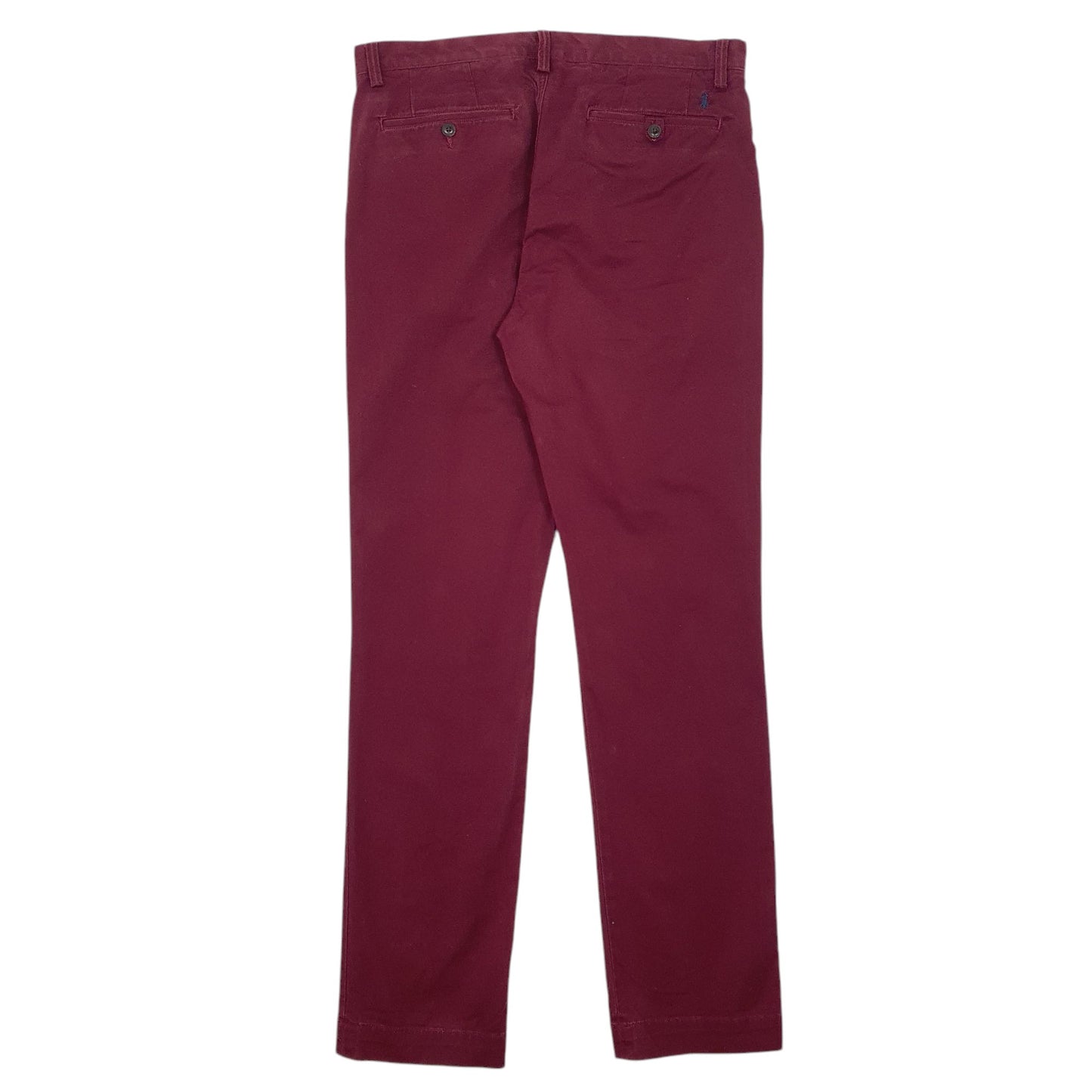 Mens Burgundy Polo Ralph Lauren Stretch Straight Fit  Trousers