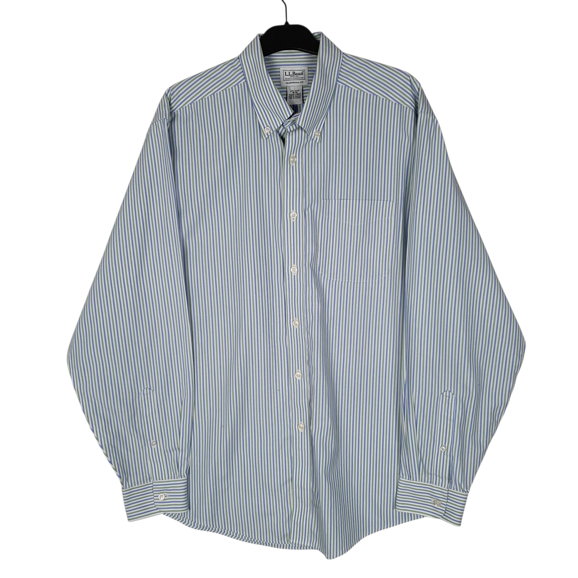 Mens Blue L.L.Bean  Long Sleeve Shirt