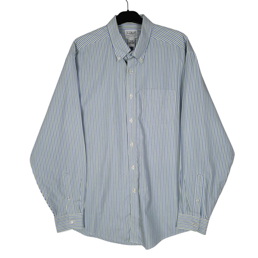 Mens Blue L.L.Bean  Long Sleeve Shirt