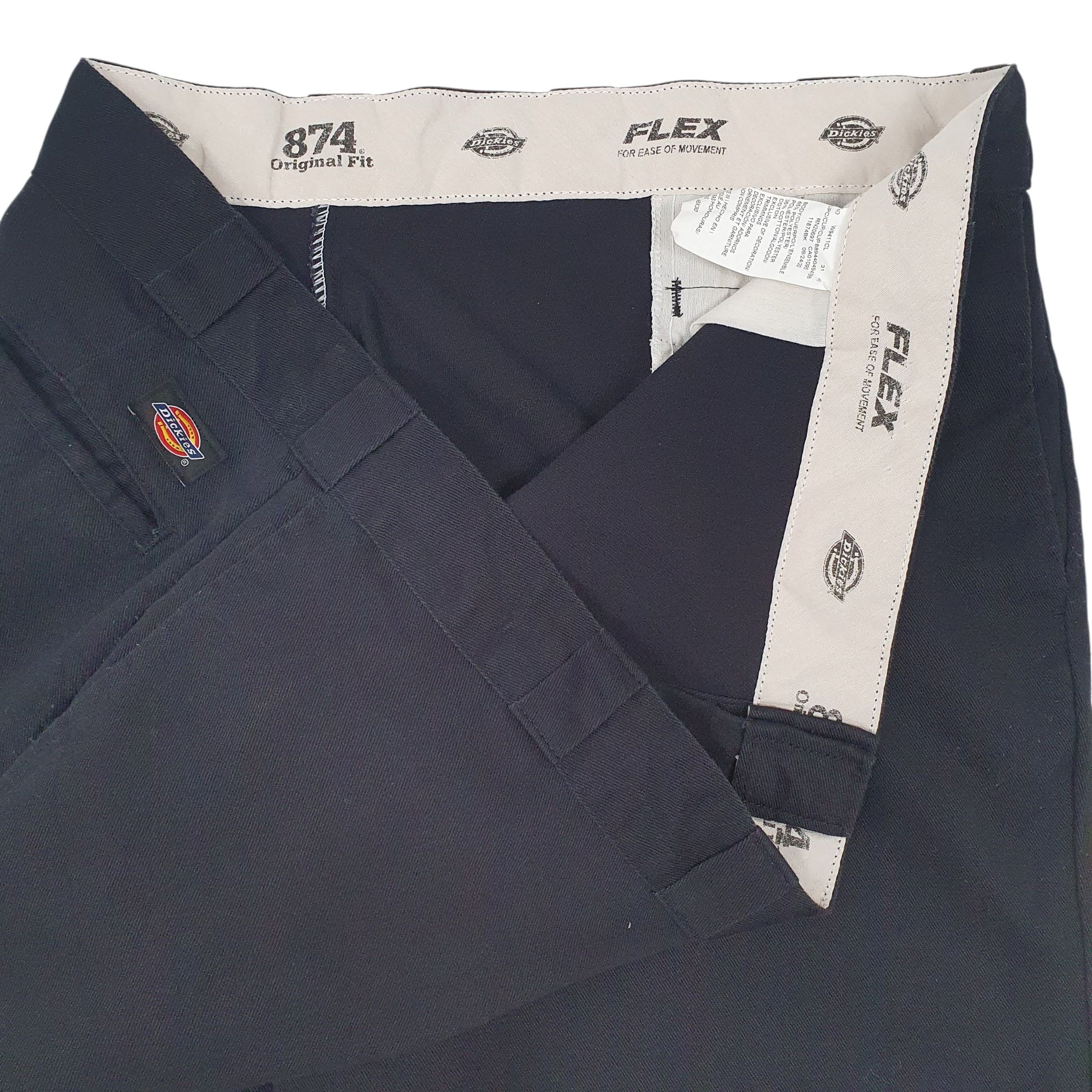 Mens Black Dickies 874 Workwear  Trousers