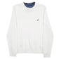 Mens White Nautica Knit Crewneck Jumper