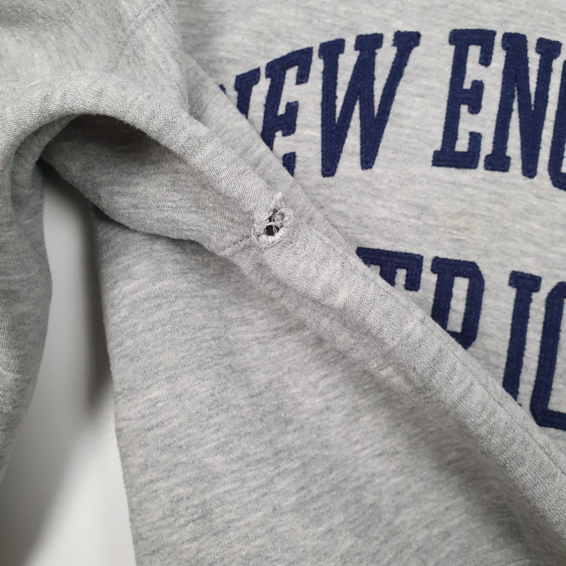Mens Grey NFL New England Patriots Hoodie Jumper