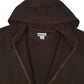 Mens Brown Carhartt Hoodie Vintage 2000s Full Zip Jumper